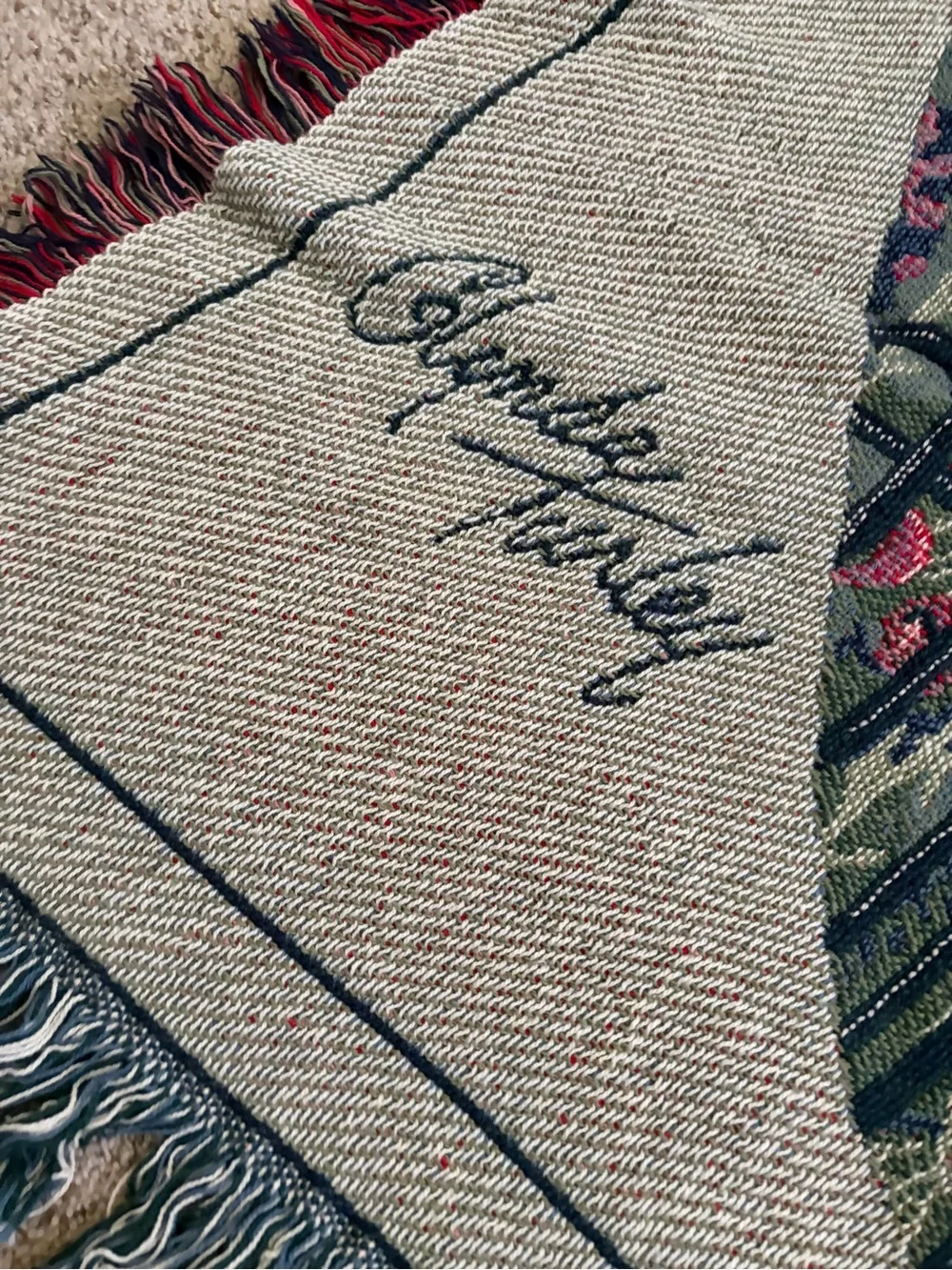 1994 The Glynda Turley Collection Tapestry Blanket